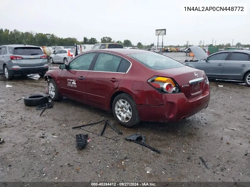 2012 Nissan Altima 2.5 S VIN: 1N4AL2AP0CN448772 Lot: 40394412