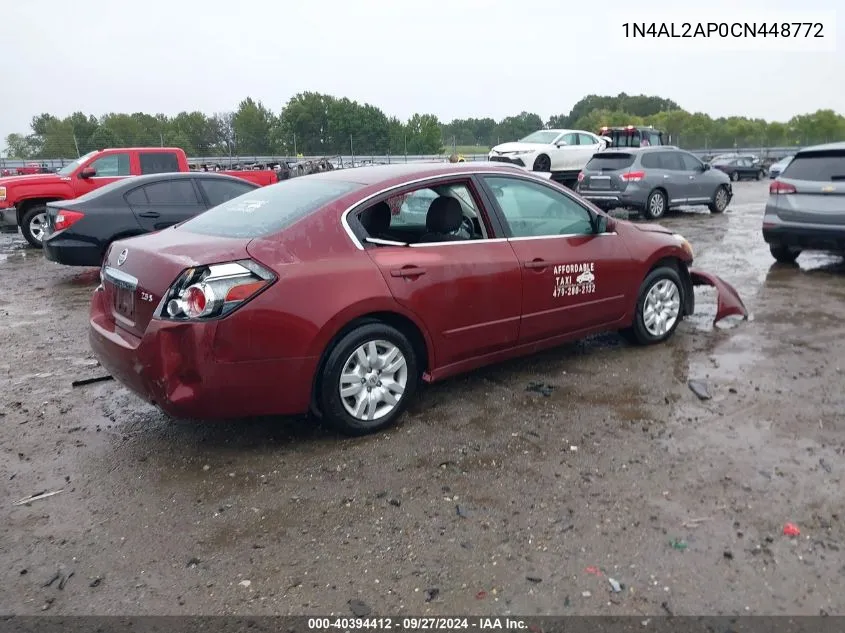 2012 Nissan Altima 2.5 S VIN: 1N4AL2AP0CN448772 Lot: 40394412