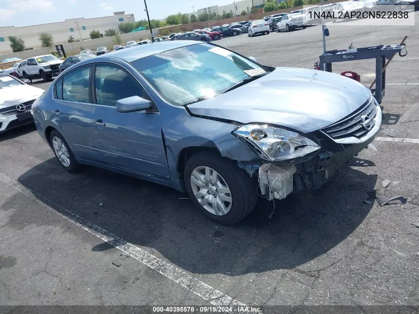 2012 Nissan Altima 2.5 S VIN: 1N4AL2AP2CN522838 Lot: 40395578