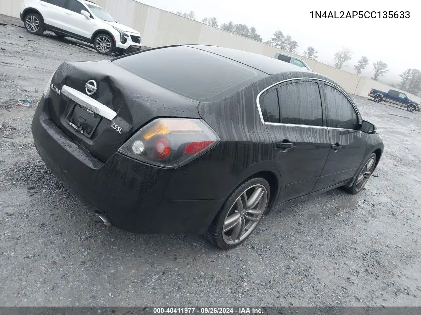 2012 Nissan Altima 2.5 S VIN: 1N4AL2AP5CC135633 Lot: 40411977