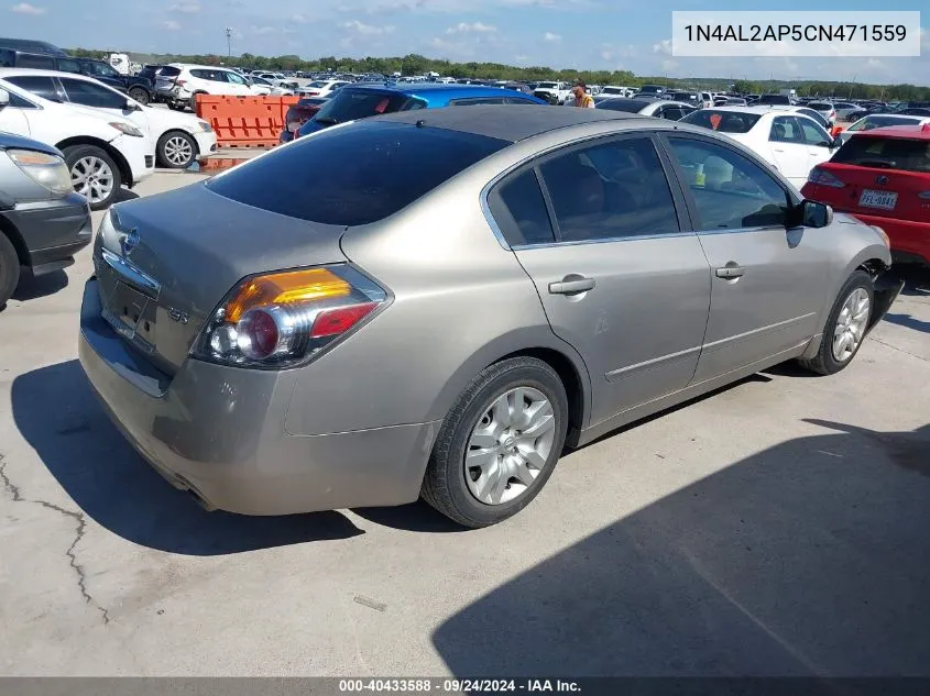 2012 Nissan Altima 2.5 S VIN: 1N4AL2AP5CN471559 Lot: 40433588