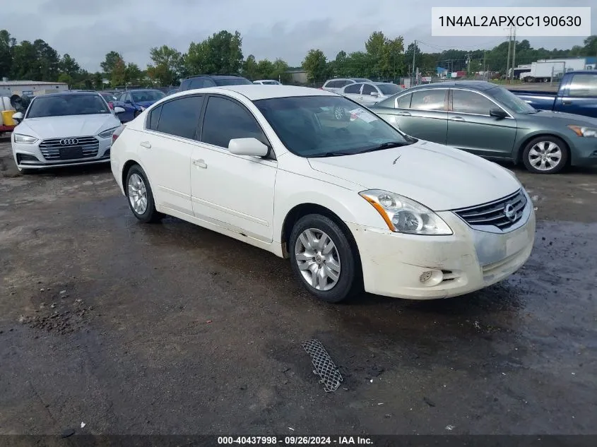 1N4AL2APXCC190630 2012 Nissan Altima 2.5 S