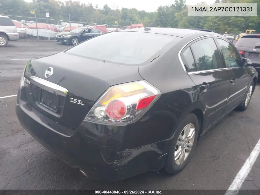 2012 Nissan Altima 2.5 S VIN: 1N4AL2AP7CC121331 Lot: 40443846