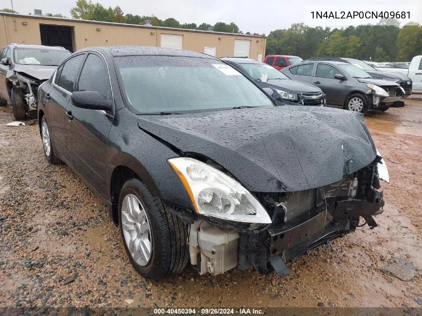 2012 Nissan Altima S VIN: 1N4AL2AP0CN409681 Lot: 40450394