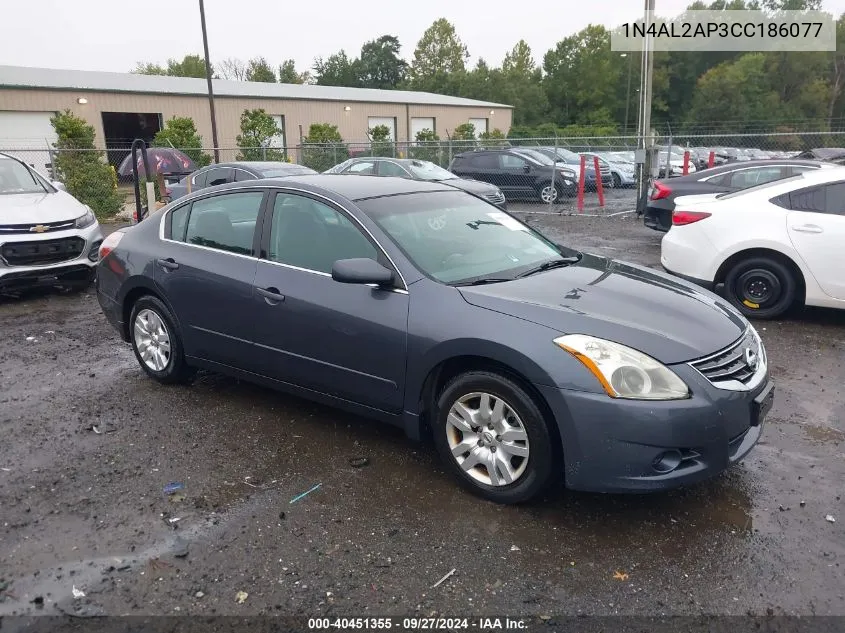 2012 Nissan Altima 2.5 S VIN: 1N4AL2AP3CC186077 Lot: 40451355