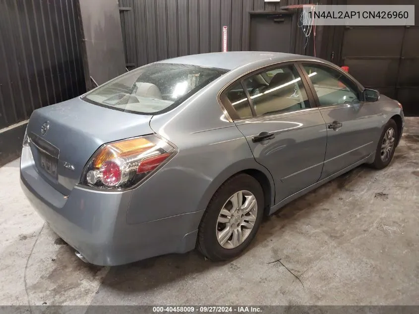 2012 Nissan Altima 2.5 S VIN: 1N4AL2AP1CN426960 Lot: 40458009