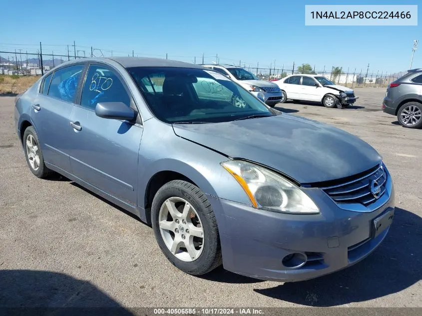 2012 Nissan Altima 2.5 S VIN: 1N4AL2AP8CC224466 Lot: 40506585