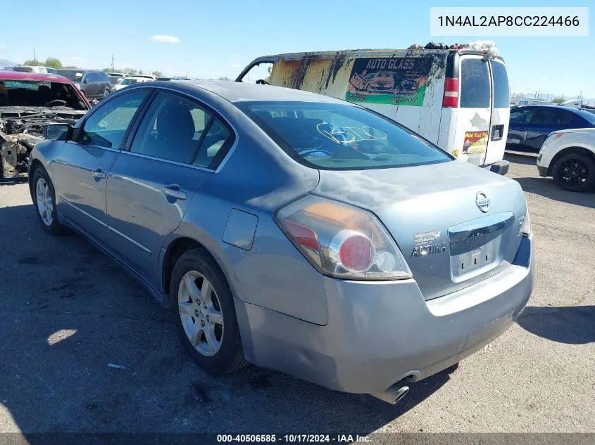 2012 Nissan Altima 2.5 S VIN: 1N4AL2AP8CC224466 Lot: 40506585