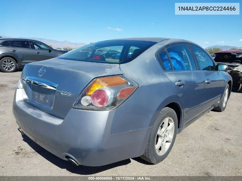 2012 Nissan Altima 2.5 S VIN: 1N4AL2AP8CC224466 Lot: 40506585