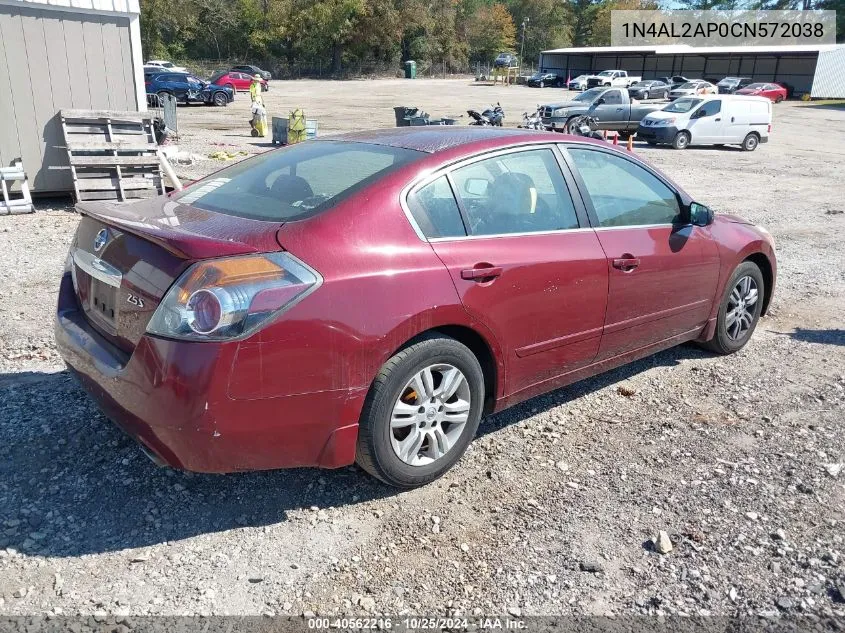 2012 Nissan Altima 2.5 S VIN: 1N4AL2AP0CN572038 Lot: 40562216