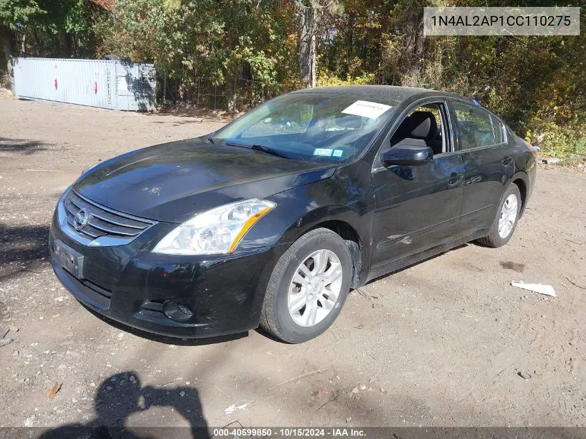 2012 Nissan Altima 2.5 S VIN: 1N4AL2AP1CC110275 Lot: 40599850