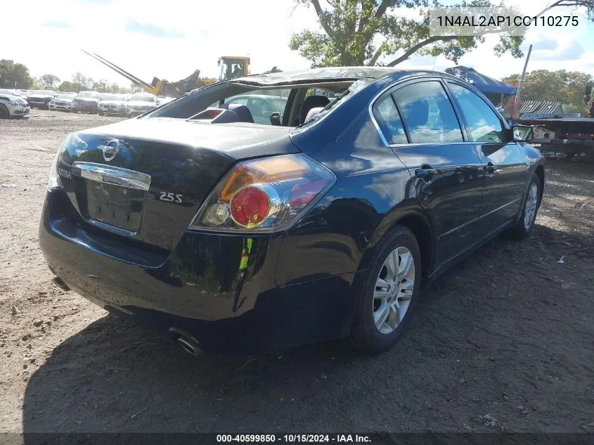 2012 Nissan Altima 2.5 S VIN: 1N4AL2AP1CC110275 Lot: 40599850