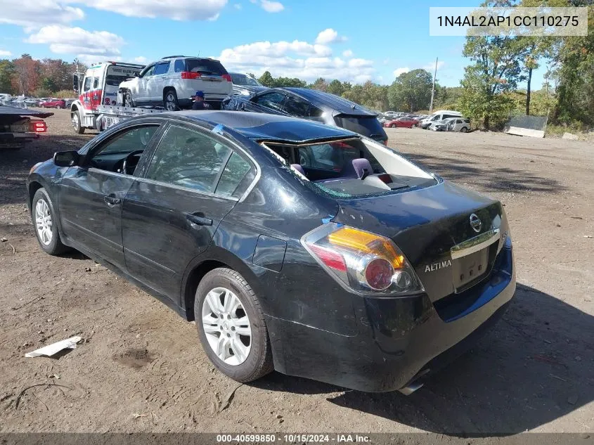 2012 Nissan Altima 2.5 S VIN: 1N4AL2AP1CC110275 Lot: 40599850