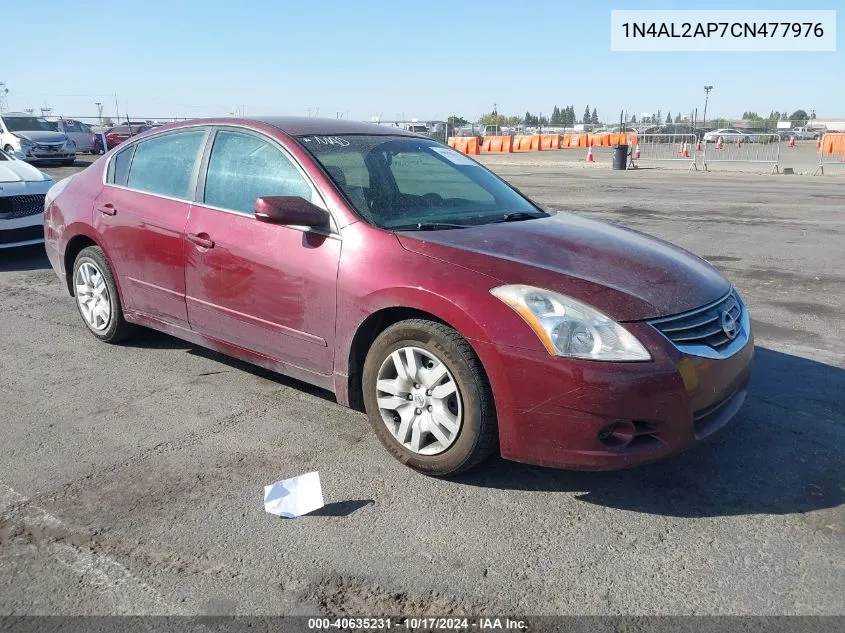 2012 Nissan Altima 2.5 S VIN: 1N4AL2AP7CN477976 Lot: 40635231