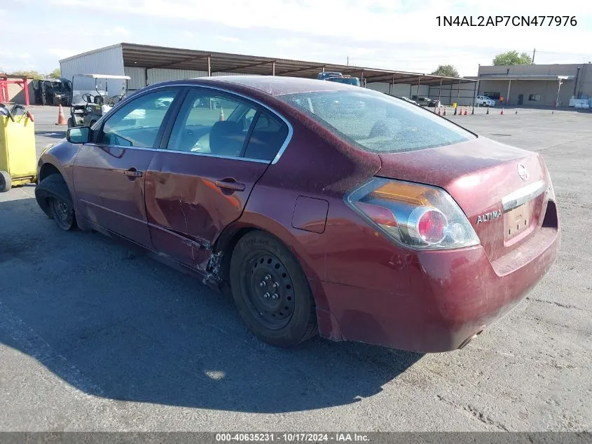 2012 Nissan Altima 2.5 S VIN: 1N4AL2AP7CN477976 Lot: 40635231