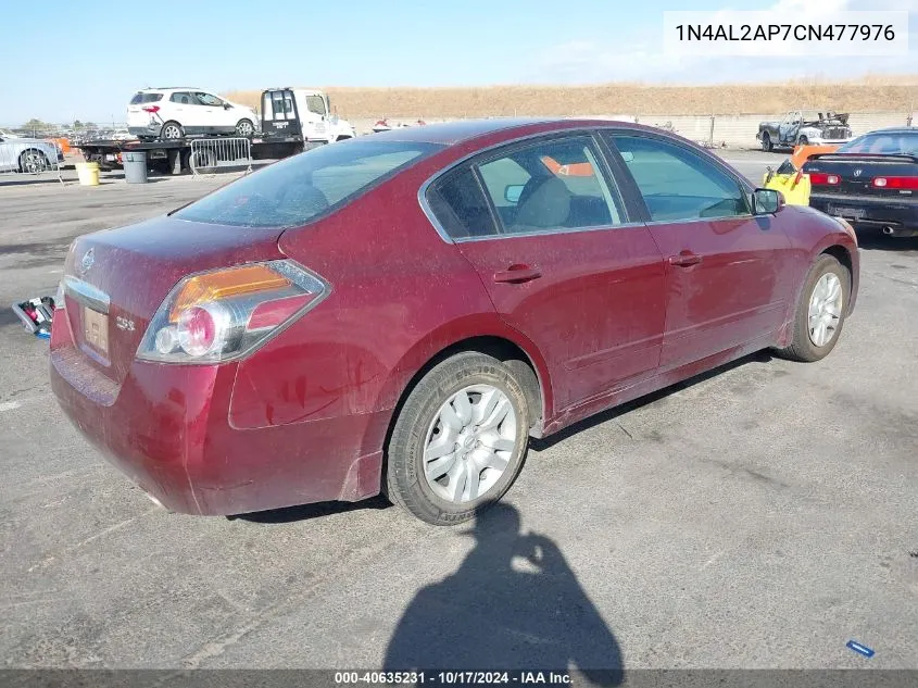 2012 Nissan Altima 2.5 S VIN: 1N4AL2AP7CN477976 Lot: 40635231