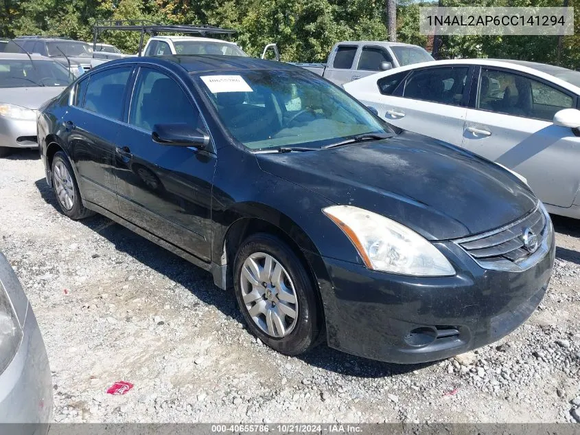 2012 Nissan Altima 2.5 S VIN: 1N4AL2AP6CC141294 Lot: 40655786