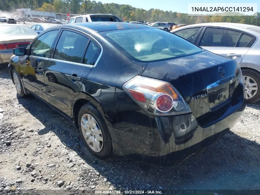 2012 Nissan Altima 2.5 S VIN: 1N4AL2AP6CC141294 Lot: 40655786