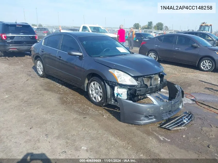 2012 Nissan Altima 2.5 S VIN: 1N4AL2AP4CC148258 Lot: 40659669