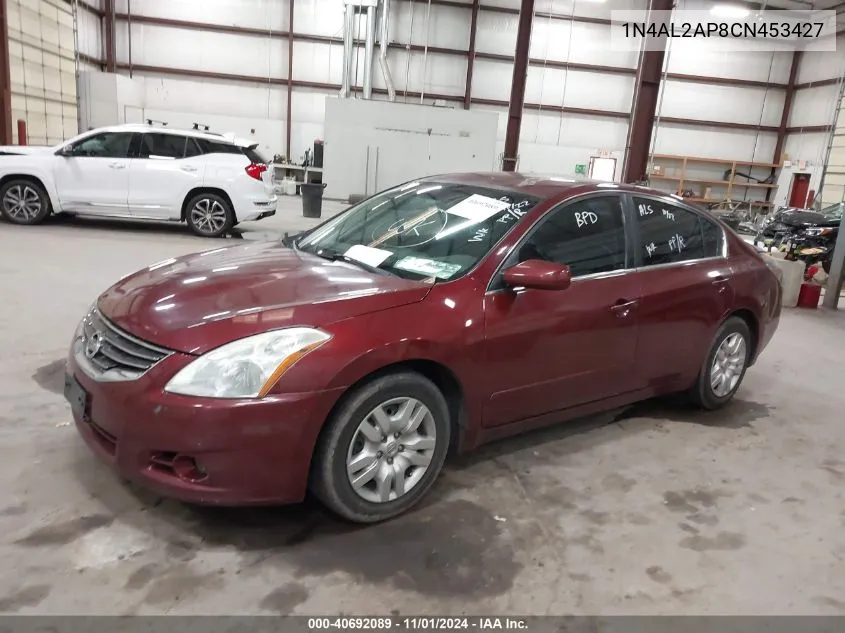 2012 Nissan Altima 2.5 S VIN: 1N4AL2AP8CN453427 Lot: 40692089