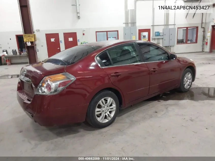 2012 Nissan Altima 2.5 S VIN: 1N4AL2AP8CN453427 Lot: 40692089