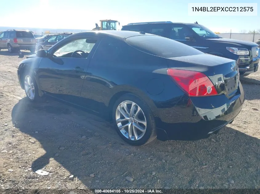 2012 Nissan Altima 3.5 Sr VIN: 1N4BL2EPXCC212575 Lot: 40694105