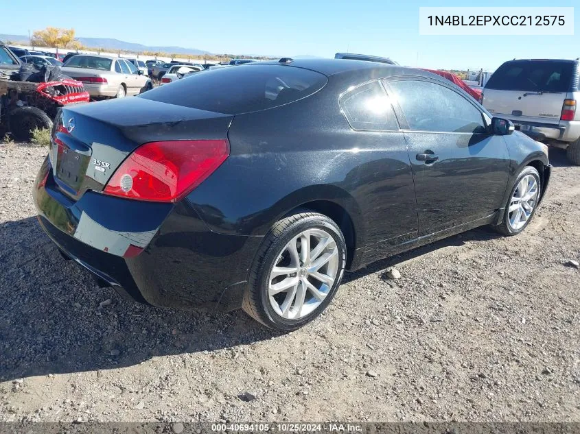 2012 Nissan Altima 3.5 Sr VIN: 1N4BL2EPXCC212575 Lot: 40694105