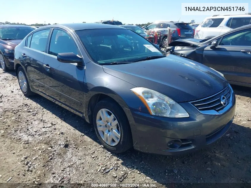 2012 Nissan Altima 2.5 S VIN: 1N4AL2AP3CN451746 Lot: 40697508