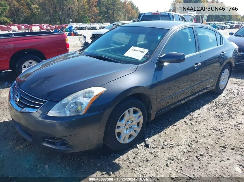 2012 Nissan Altima 2.5 S VIN: 1N4AL2AP3CN451746 Lot: 40697508