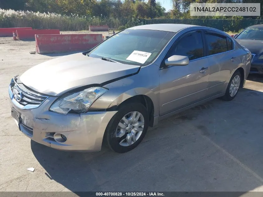 1N4AL2AP2CC248102 2012 Nissan Altima 2.5 S