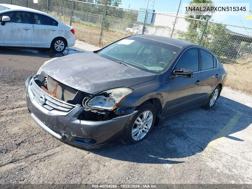 2012 Nissan Altima 2.5 S VIN: 1N4AL2APXCN515345 Lot: 40704266