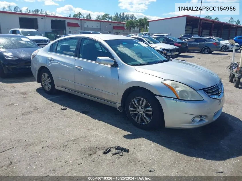 2012 Nissan Altima 2.5 S VIN: 1N4AL2AP3CC154956 Lot: 40710326