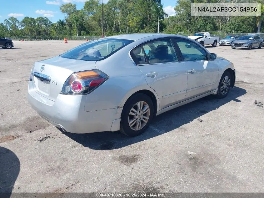 2012 Nissan Altima 2.5 S VIN: 1N4AL2AP3CC154956 Lot: 40710326