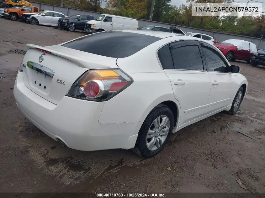 2012 Nissan Altima 2.5 S VIN: 1N4AL2AP0CN579572 Lot: 40710760