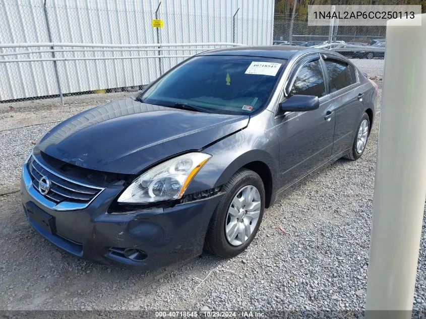 2012 Nissan Altima 2.5 VIN: 1N4AL2AP6CC250113 Lot: 40718545