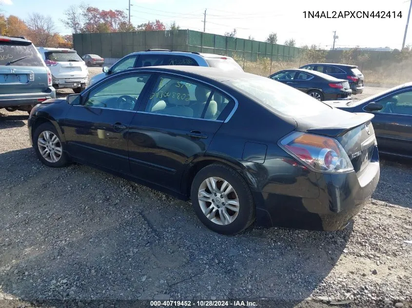 2012 Nissan Altima 2.5 S VIN: 1N4AL2APXCN442414 Lot: 40719452