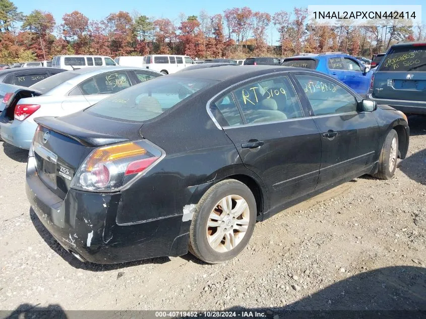 2012 Nissan Altima 2.5 S VIN: 1N4AL2APXCN442414 Lot: 40719452