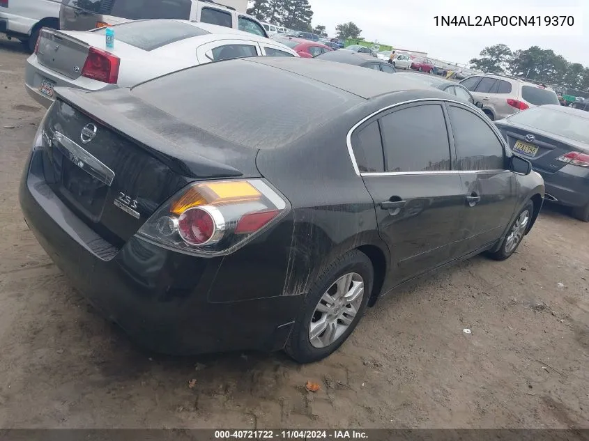 1N4AL2AP0CN419370 2012 Nissan Altima 2.5 S