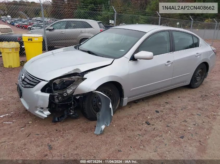 2012 Nissan Altima S VIN: 1N4AL2AP2CN408662 Lot: 40735254