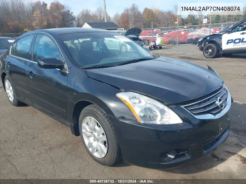 2012 Nissan Altima 2.5 S VIN: 1N4AL2AP7CN408074 Lot: 40736732