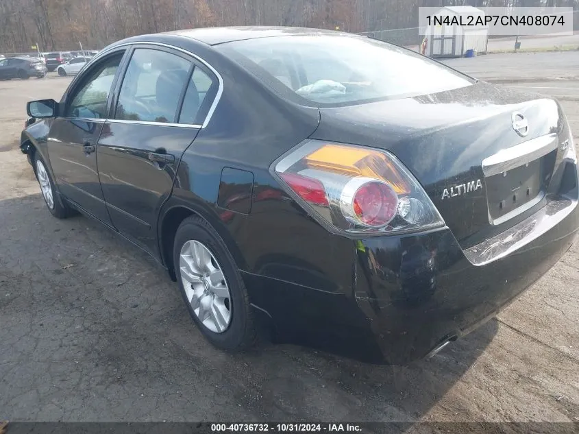 2012 Nissan Altima 2.5 S VIN: 1N4AL2AP7CN408074 Lot: 40736732