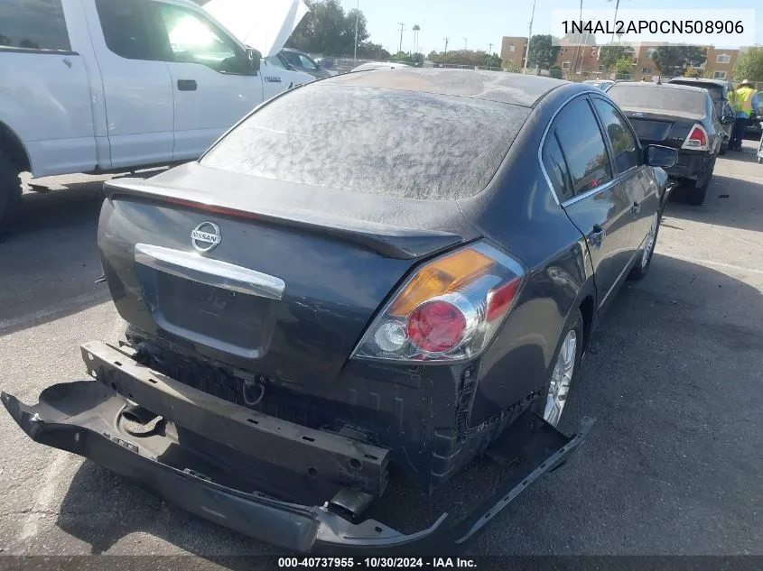 2012 Nissan Altima 2.5 S VIN: 1N4AL2AP0CN508906 Lot: 40737955