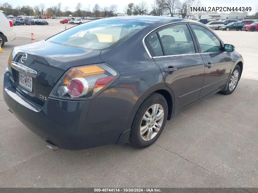 2012 Nissan Altima 2.5 S VIN: 1N4AL2AP2CN444349 Lot: 40744114