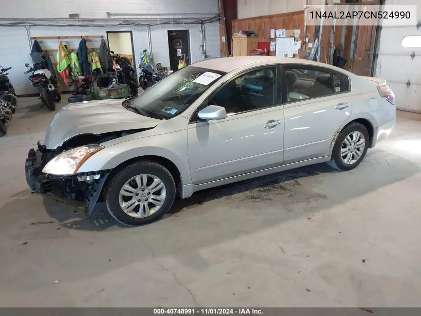 2012 Nissan Altima 2.5 S VIN: 1N4AL2AP7CN524990 Lot: 40748991