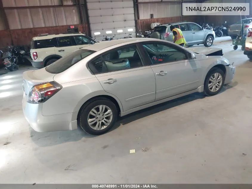 2012 Nissan Altima 2.5 S VIN: 1N4AL2AP7CN524990 Lot: 40748991