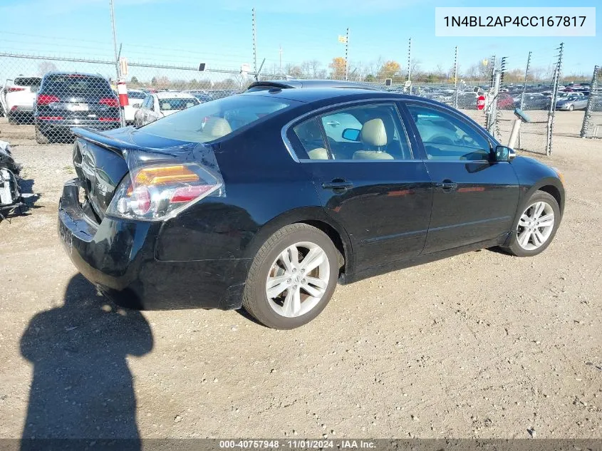 2012 Nissan Altima 3.5 Sr VIN: 1N4BL2AP4CC167817 Lot: 40757948