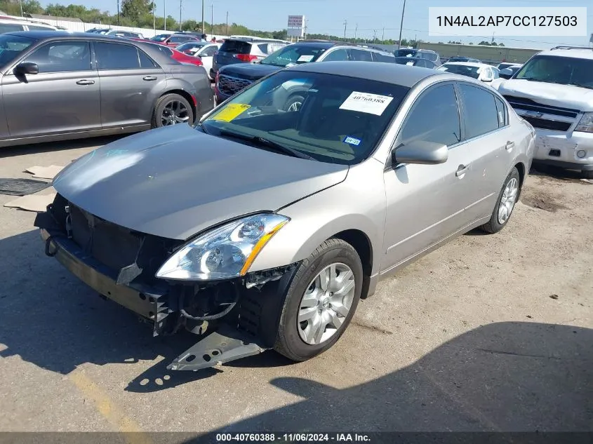 2012 Nissan Altima 2.5 S VIN: 1N4AL2AP7CC127503 Lot: 40760388