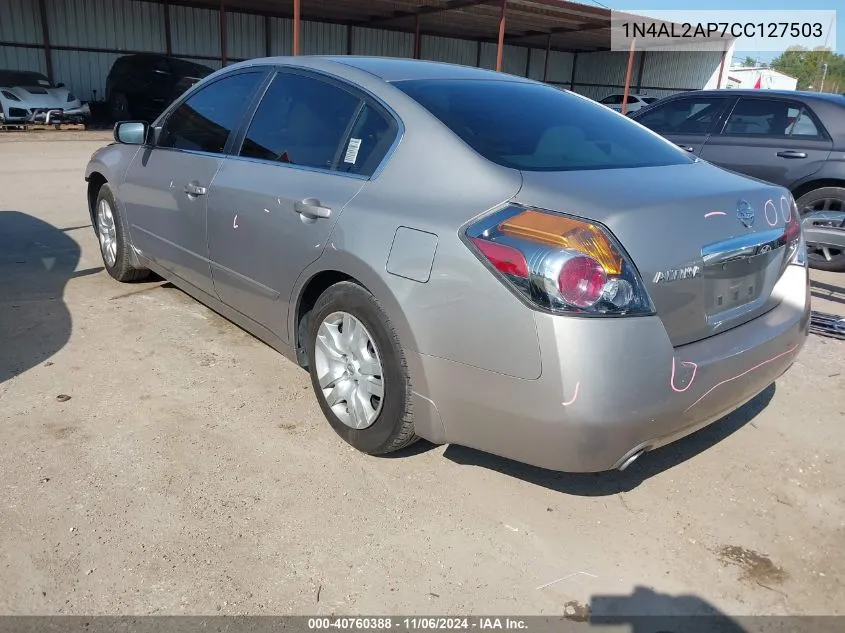 2012 Nissan Altima 2.5 S VIN: 1N4AL2AP7CC127503 Lot: 40760388