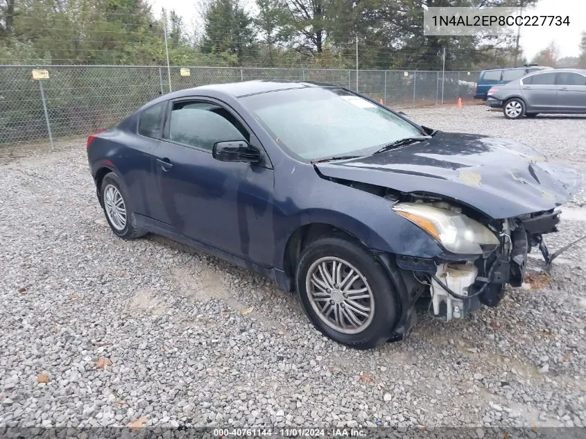 2012 Nissan Altima 2.5 S VIN: 1N4AL2EP8CC227734 Lot: 40761144