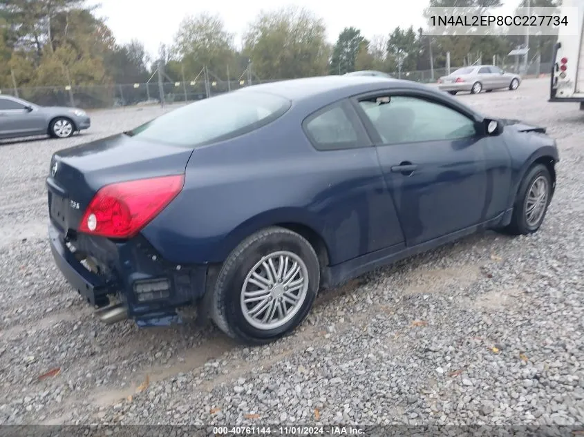 2012 Nissan Altima 2.5 S VIN: 1N4AL2EP8CC227734 Lot: 40761144